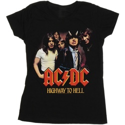 Vêtements Femme T-shirts manches longues Acdc Highway To Hell Group Noir