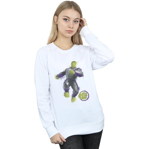 Vêtements Femme Sweats Marvel Avengers Endgame Painted Hulk Blanc