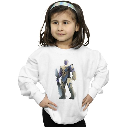 Vêtements Fille Sweats Marvel Avengers Endgame Painted Thanos Blanc