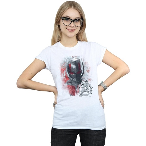 Vêtements Femme T-shirts manches longues Marvel Avengers Endgame Ant-Man Brushed Blanc