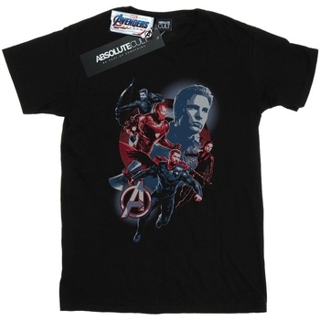 Vêtements Fille T-shirts manches longues Marvel Avengers Endgame Shield Team Noir