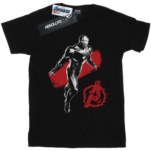 Vêtements Garçon T-shirts manches courtes Marvel Avengers Endgame Mono Iron Man Noir
