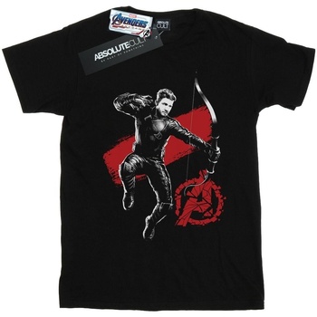 Vêtements Garçon T-shirts manches courtes Marvel Avengers Endgame Mono Hawkeye Noir