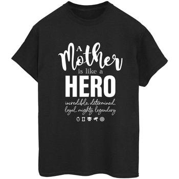 Vêtements Femme T-shirts manches longues Marvel Avengers Mother Hero Noir