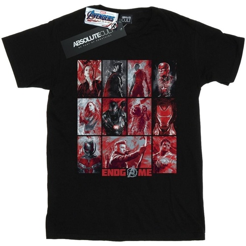 Vêtements Fille T-shirts manches longues Marvel Avengers Endgame Brushed Panels Noir