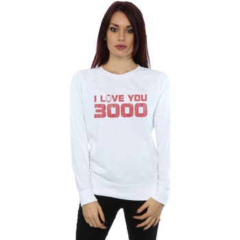 Vêtements Femme Sweats Marvel Avengers Endgame I Love You 3000 Distressed Blanc