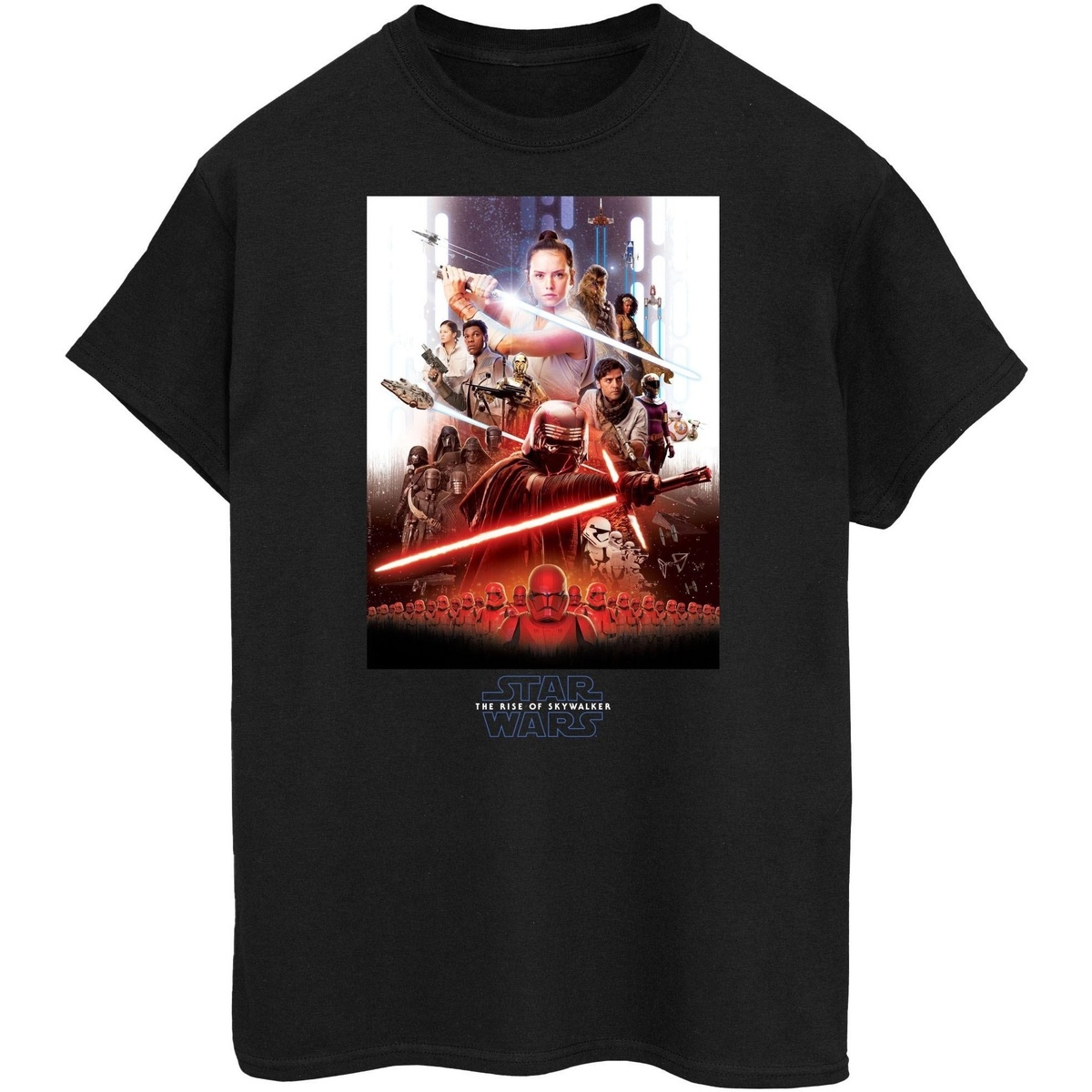 Vêtements Femme T-shirts manches longues Star Wars: The Rise Of Skywalker Poster Noir