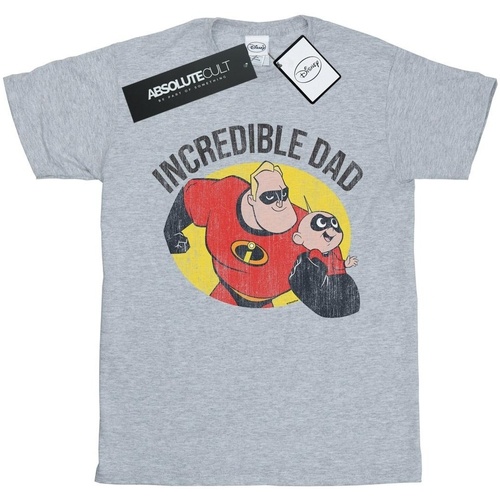 Vêtements Homme T-shirts manches longues Disney The Incredibles Bob Parr Incredible Dad Gris