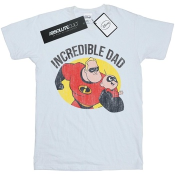 Vêtements Homme T-shirts manches longues Disney The Incredibles Bob Parr Incredible Dad Blanc