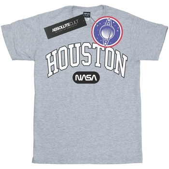 Vêtements Femme detachable lace-collar T-shirt Nasa Houston Collegiate Gris