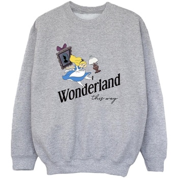 Vêtements Garçon Sweats Disney Alice In Wonderland This Way Gris