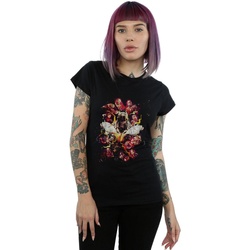 Vêtements Femme T-shirts manches longues Marvel BI5309 Noir