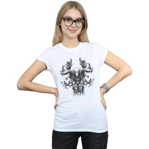 Vêtements Femme T-shirts manches longues Marvel BI5310 Blanc