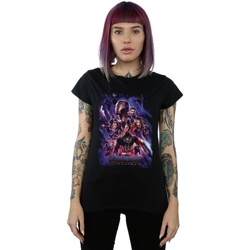 Vêtements Femme T-shirts manches longues Marvel Avengers Endgame Movie Poster Noir
