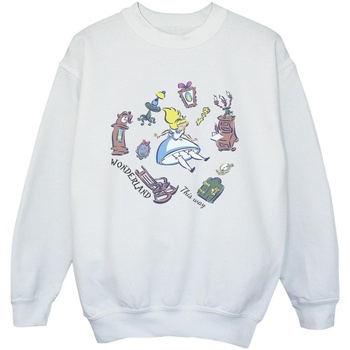 Vêtements Garçon Sweats Disney Alice In Wonderland Falling Blanc