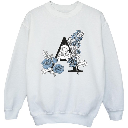 Vêtements Garçon Sweats Disney Alice In Wonderland Letter A Blanc
