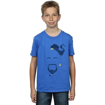 Vêtements Garçon T-shirts manches courtes Disney Aladdin Movie Genie Blue Face Bleu