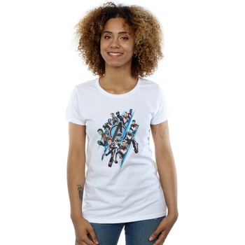 Vêtements Femme T-shirts manches longues Marvel Avengers Endgame Logo Team Blanc