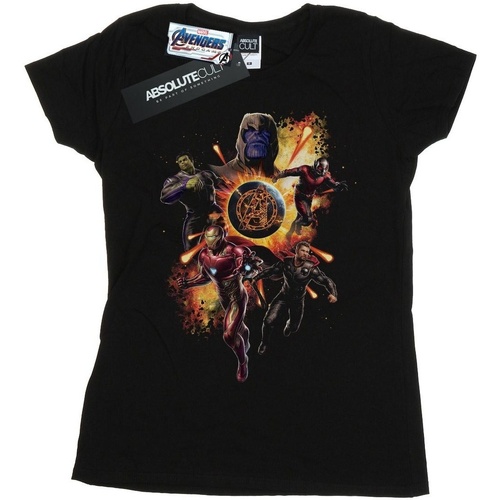Vêtements Femme T-shirts manches longues Marvel Avengers Endgame Explosion Team Noir