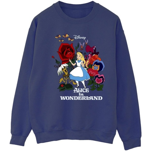 Vêtements Femme Sweats Disney Alice In Wonderland Flowers Bleu