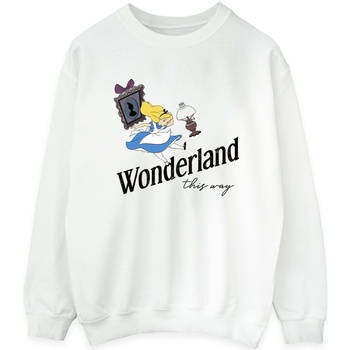 Vêtements Femme Sweats Disney Alice In Wonderland This Way Blanc