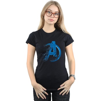 Vêtements Femme T-shirts manches longues Marvel Avengers Endgame Dusted Logo Noir