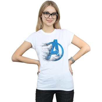Vêtements Femme Livraison gratuite* et Retour offert Marvel Avengers Endgame Dusted Logo Blanc