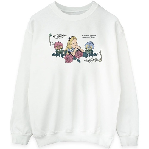 Vêtements Femme Sweats Disney Alice In Wonderland What Kind Of Garden Blanc