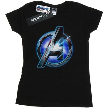 Vêtements Femme T-shirts manches longues Marvel Avengers Endgame Glowing Logo Noir