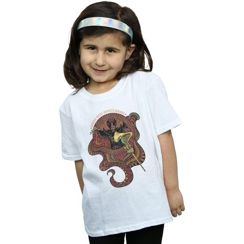 Vêtements Fille T-shirts manches longues Disney Aladdin Movie Jafar Dark And Mysterious Blanc