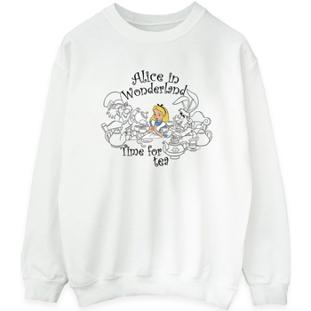 Vêtements Femme Sweats Disney Alice In Wonderland Time For Tea Blanc