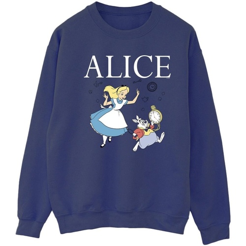 Vêtements Femme Sweats Disney Alice In Wonderland Follow The Rabbit Bleu