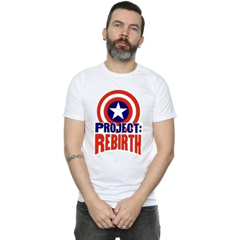 Vêtements Homme Captain Jet Burst Marvel Captain America Project Rebirth Blanc