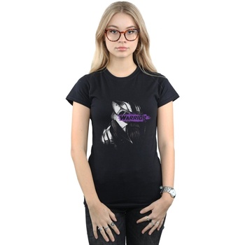 Vêtements Femme T-shirts manches longues Marvel Emporio Armani E Warrior Noir