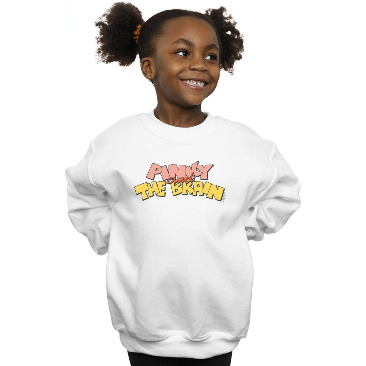 Vêtements Fille Sweats Animaniacs Pinky And The Brain Logo Blanc