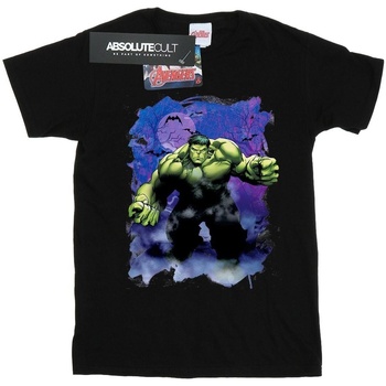 Vêtements Homme T-shirts manches longues Marvel Hulk Halloween Spooky Forest Noir