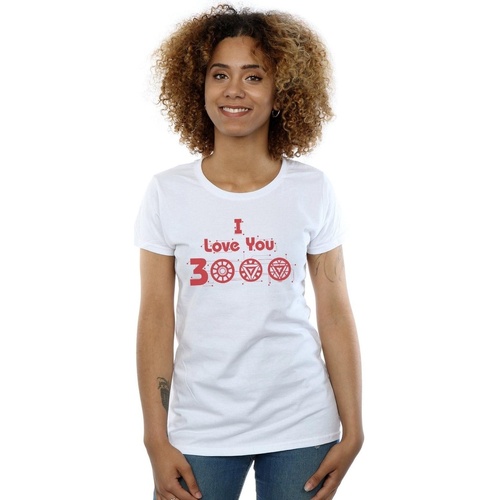 Vêtements Femme T-shirts manches longues Marvel BI6101 Blanc