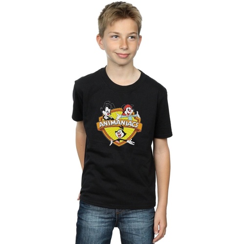Vêtements Garçon T-shirts manches courtes Animaniacs Logo Crest Noir