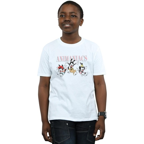 Vêtements Garçon T-shirts manches courtes Animaniacs Group Jump Blanc