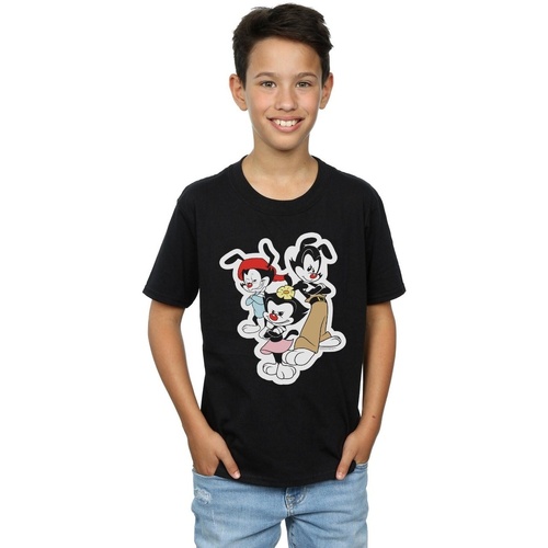 Vêtements Garçon T-shirts manches courtes Animaniacs  Noir