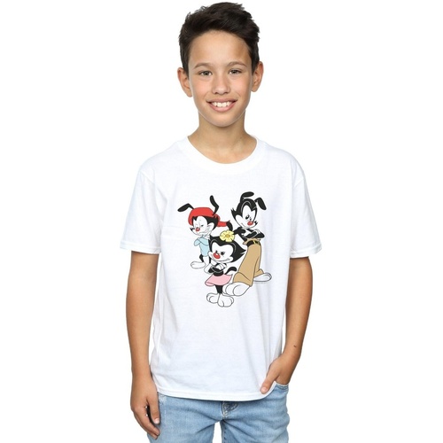 Vêtements Garçon T-shirts manches courtes Animaniacs Dot Wakko And Yakko Blanc