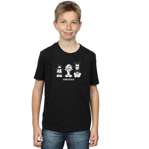Vêtements Garçon T-shirts manches courtes Animaniacs Three Evils Noir