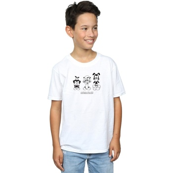 Vêtements Garçon T-shirts manches courtes Animaniacs Three Evils Blanc
