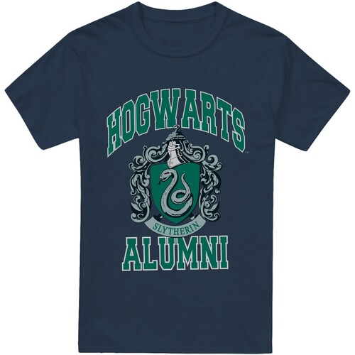 Vêtements Homme T-shirts manches longues Harry Potter Slytherin Alumni Bleu
