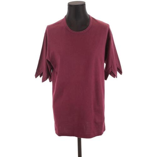 Vêtements Femme Débardeurs / T-shirts sans manche Diesel S-Girk-S3 Sweater met ronde hals en logo in zwart T-shirt en coton Bordeaux
