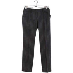 Vêtements Femme Pantalons D&G Pantalon droit en laine Noir