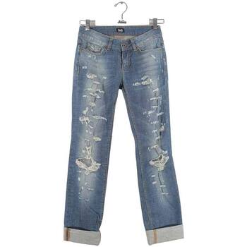 Vêtements Femme Jeans Split D&G Jean droit en coton Bleu