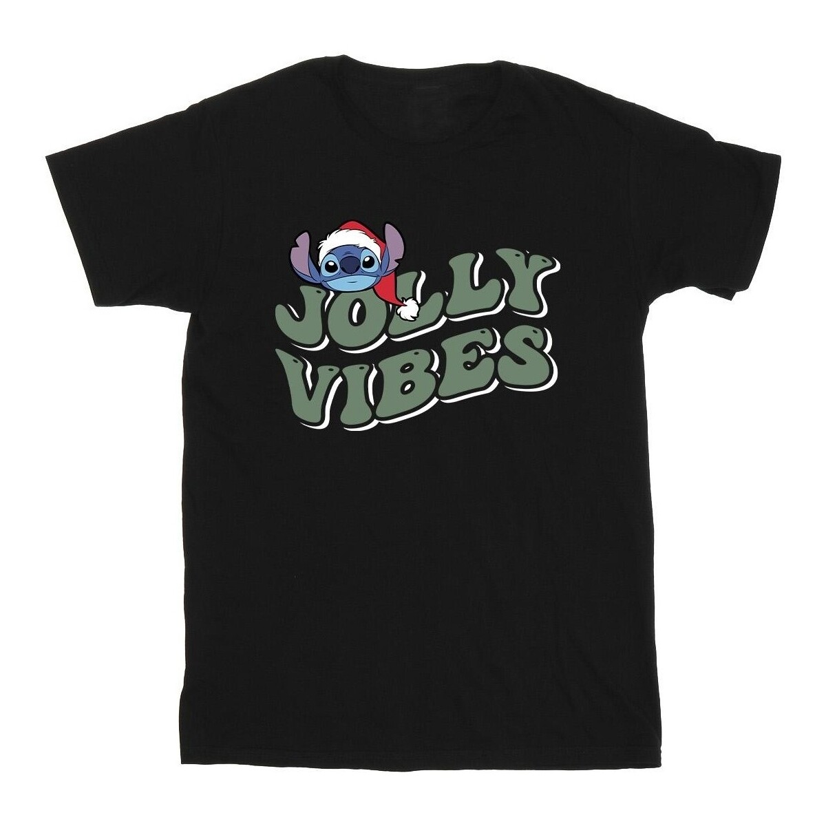 Vêtements Fille T-shirts manches longues Disney Lilo & Stitch Jolly Chilling Vibes Noir