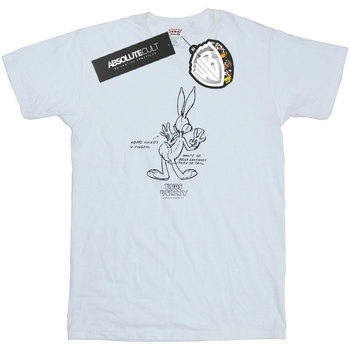 Vêtements Garçon T-shirts manches courtes Dessins Animés Bugs Bunny White Belly Blanc