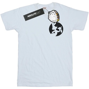 Vêtements Garçon T-shirts manches courtes Dessins Animés Bugs Bunny Silhouette Breast Print Blanc
